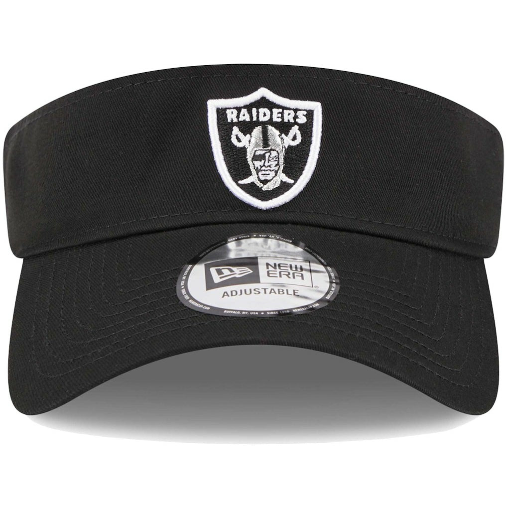 Las Vegas Raiders New Era Main Adjustable Visor - Black outlet