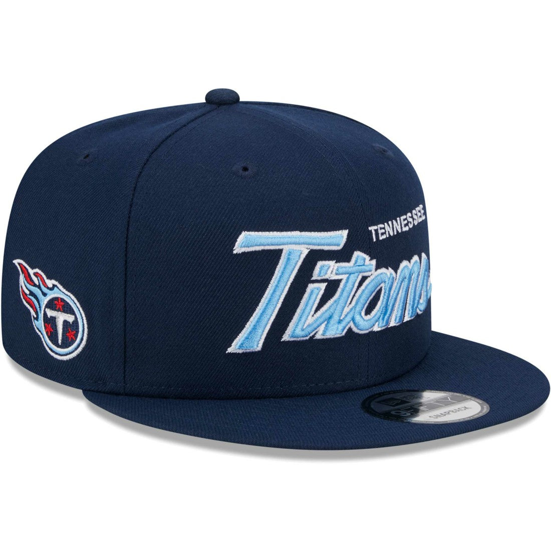 Tennessee Titans New Era Main Script 9FIFTY Snapback Hat - Navy discount