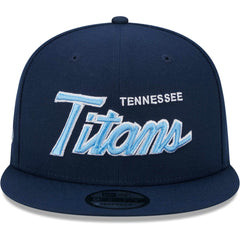 Tennessee Titans New Era Main Script 9FIFTY Snapback Hat - Navy discount