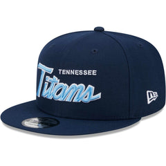 Tennessee Titans New Era Main Script 9FIFTY Snapback Hat - Navy discount