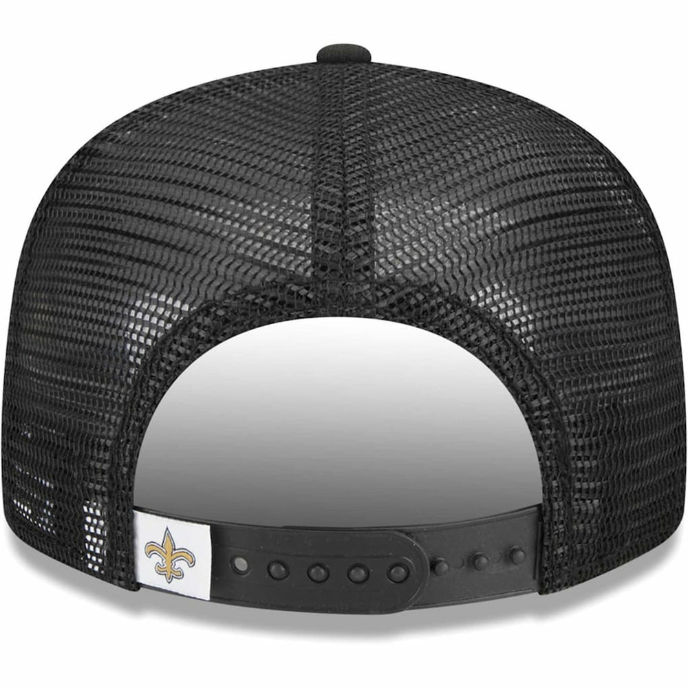 New Orleans Saints New Era Youth Main Trucker 9FIFTY Snapback Hat - Black on sale