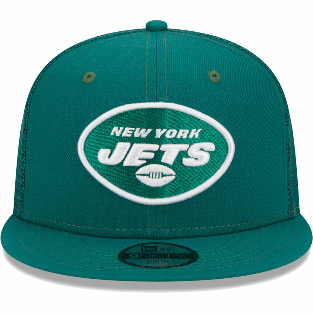 New York Jets New Era Youth Main Trucker 9FIFTY Snapback Hat - Green outlet