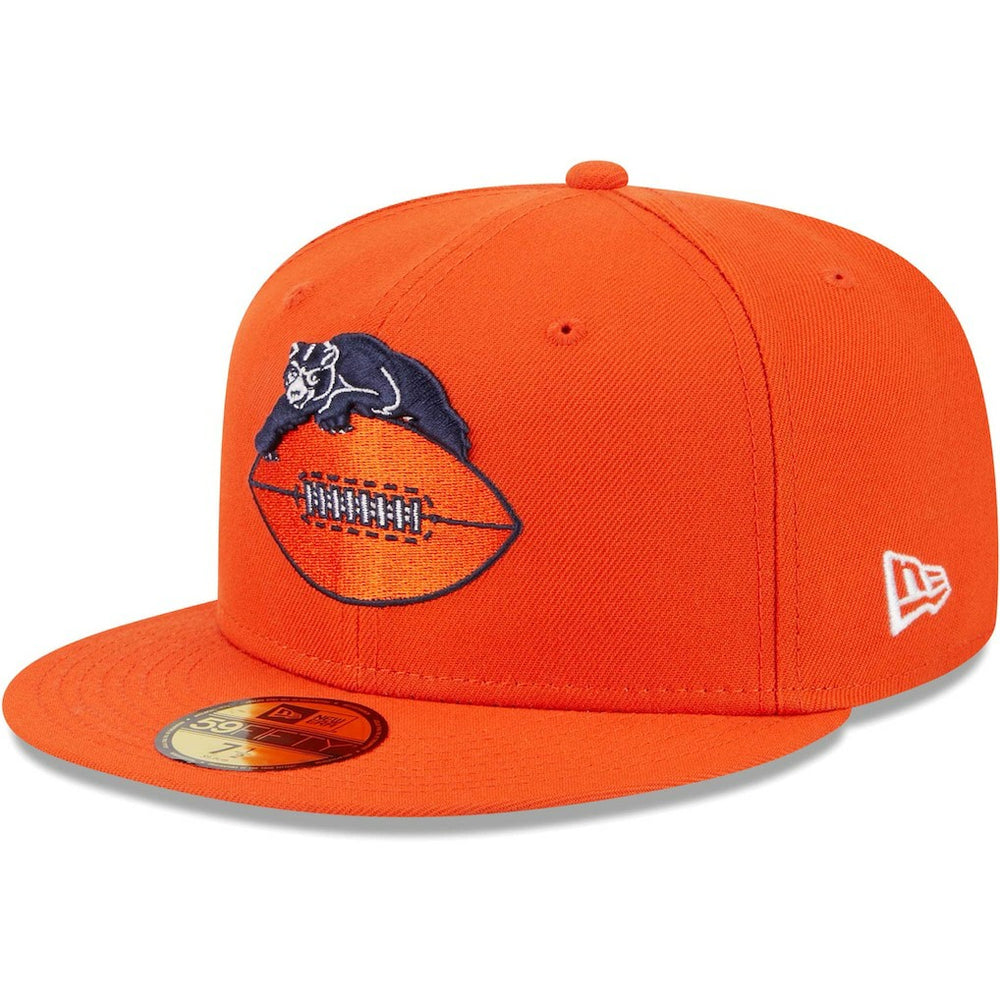 Chicago Bears New Era Throwback Main 59FIFTY Fitted Hat - Orange online