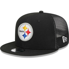 Pittsburgh Steelers New Era Youth Main Trucker 9FIFTY Snapback Hat - Black outlet