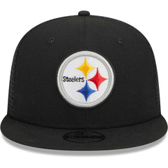 Pittsburgh Steelers New Era Youth Main Trucker 9FIFTY Snapback Hat - Black outlet