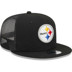 Pittsburgh Steelers New Era Youth Main Trucker 9FIFTY Snapback Hat - Black outlet