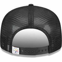 Pittsburgh Steelers New Era Youth Main Trucker 9FIFTY Snapback Hat - Black outlet