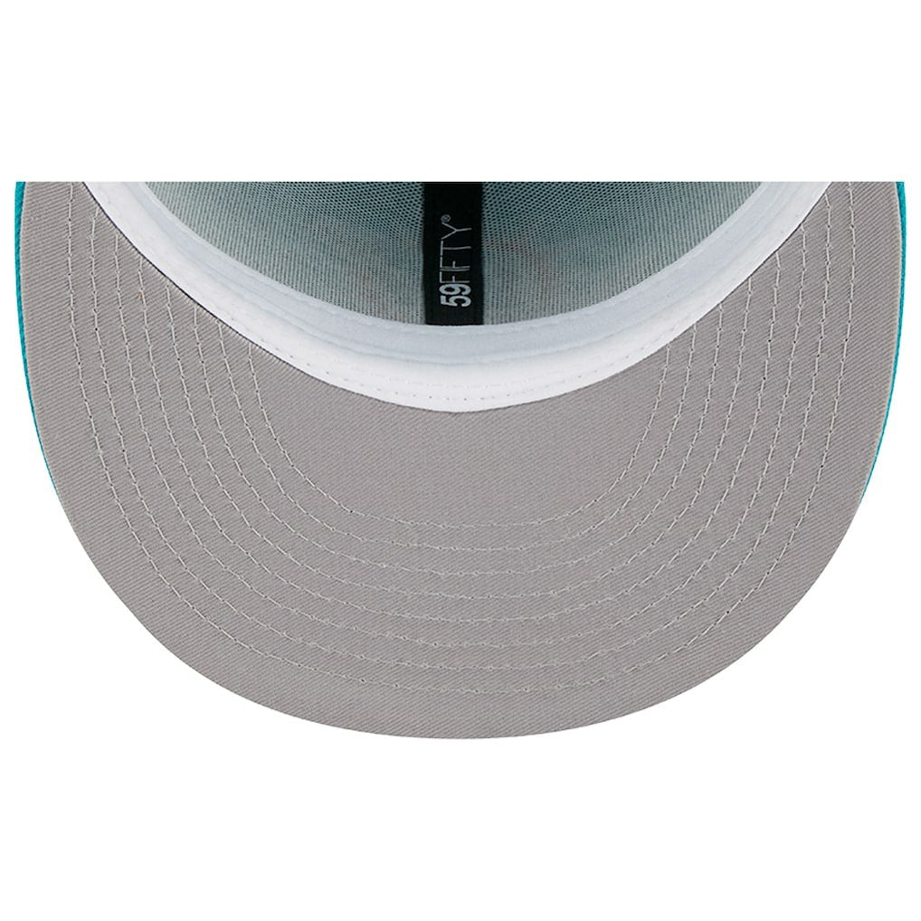 Miami Dolphins New Era Main 59FIFTY Fitted Hat - Aqua cheap