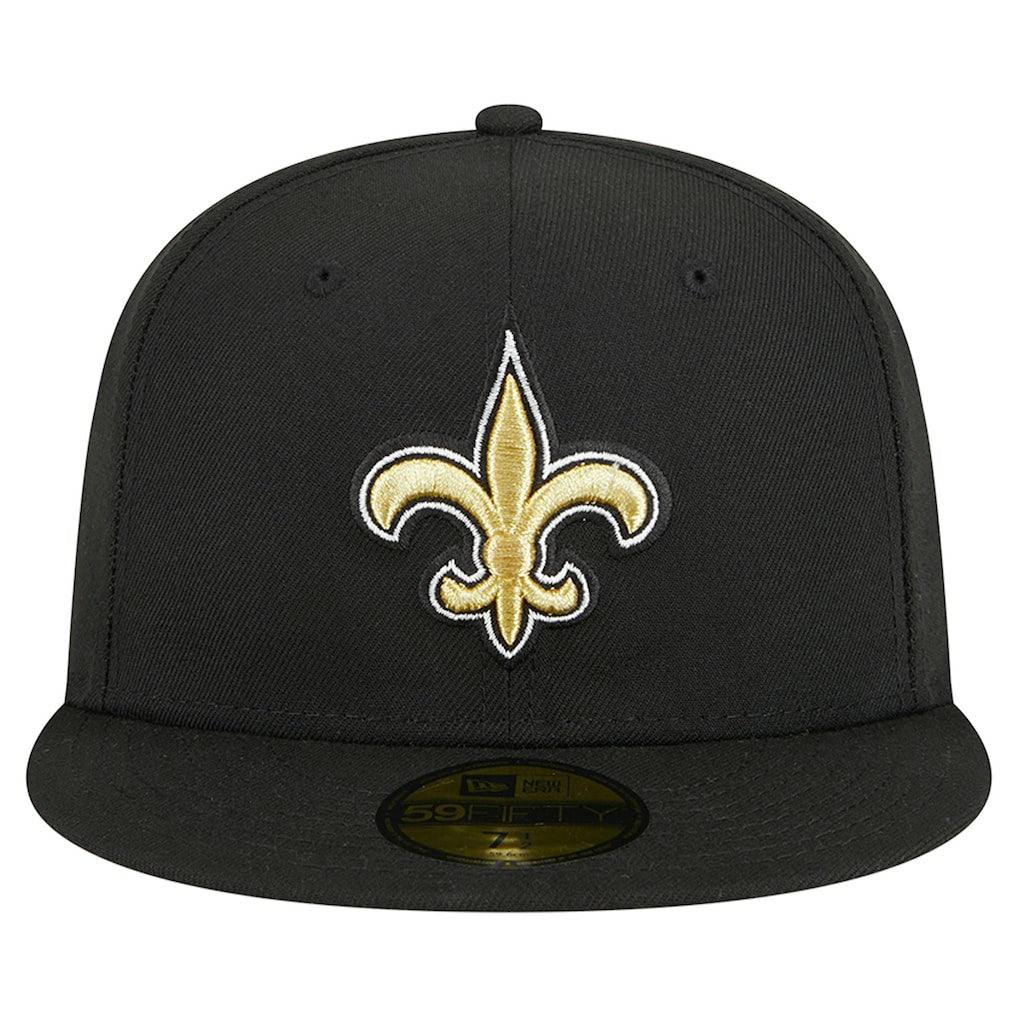 New Orleans Saints New Era Main 59FIFTY Fitted Hat - Black discount
