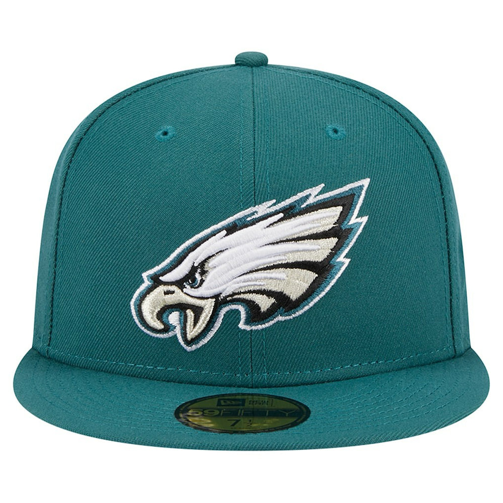 Philadelphia Eagles New Era Main 59FIFTY Fitted Hat - Midnight Green for sale