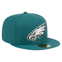 Philadelphia Eagles New Era Main 59FIFTY Fitted Hat - Midnight Green for sale
