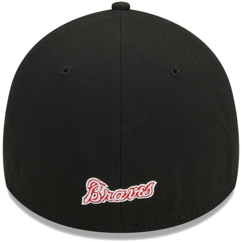 Atlanta Braves Logo 39THIRTY Flex Hat - Black | New Era