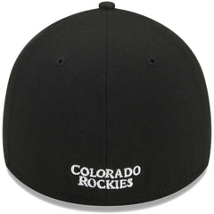 Colorado Rockies Logo 39THIRTY Flex Hat - Black | New Era
