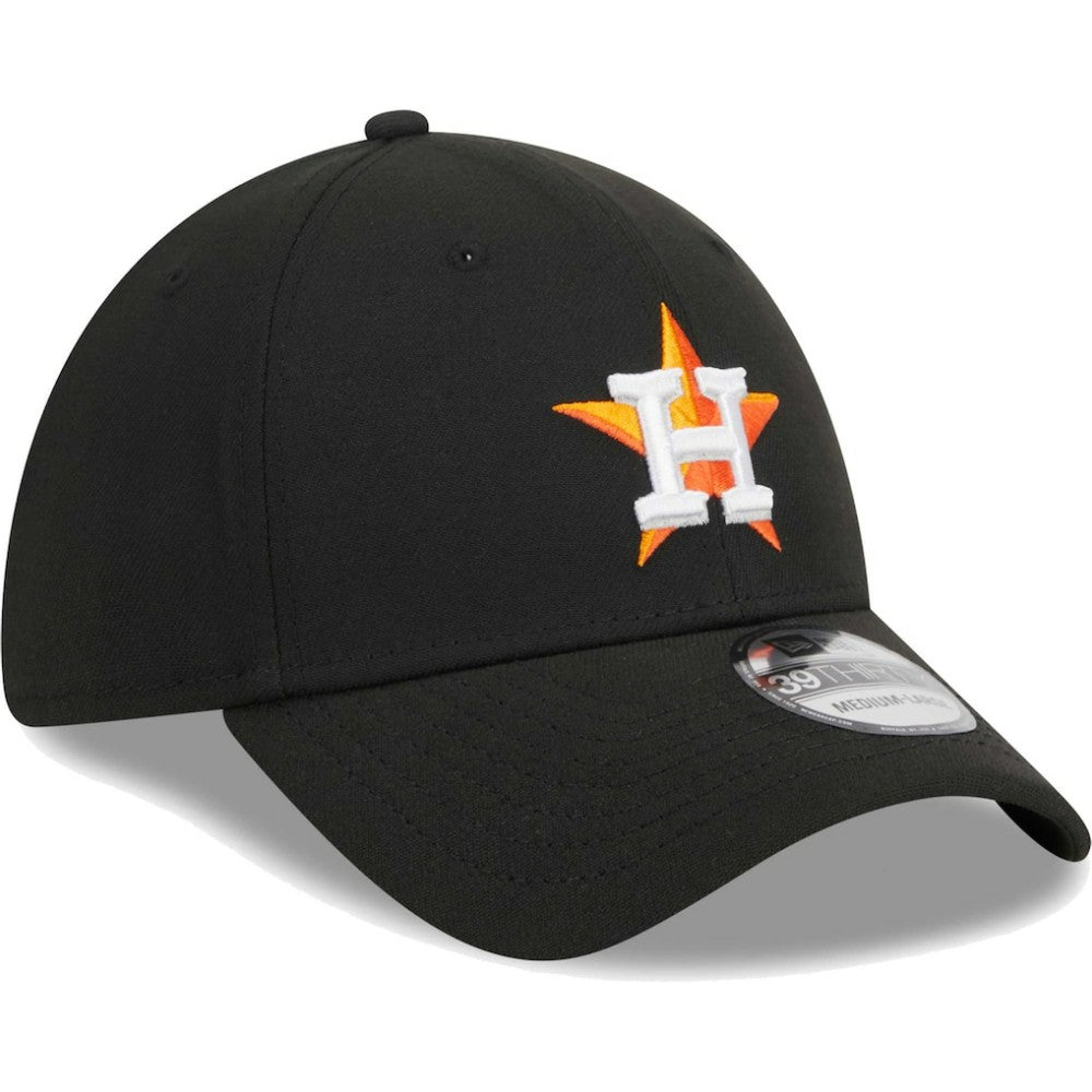 Houston Astros Logo 39THIRTY Flex Hat - Black | New Era