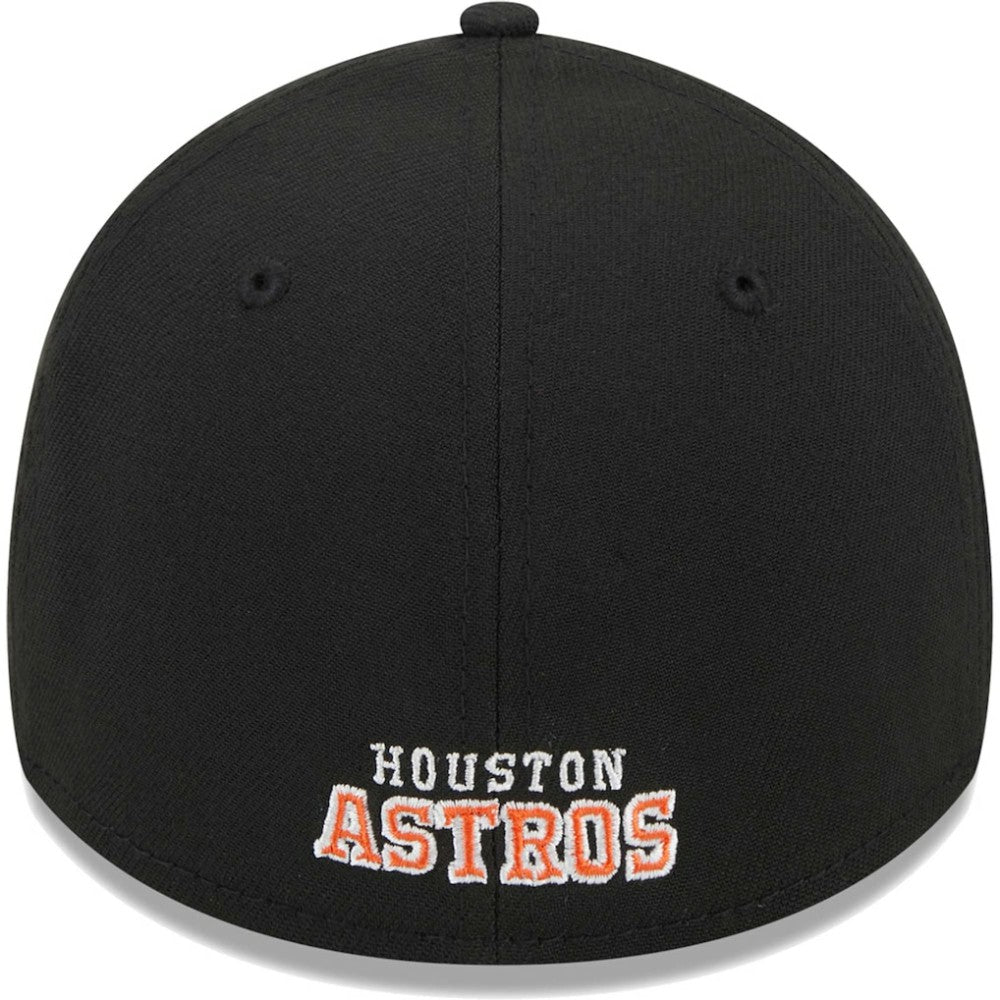 Houston Astros Logo 39THIRTY Flex Hat - Black | New Era