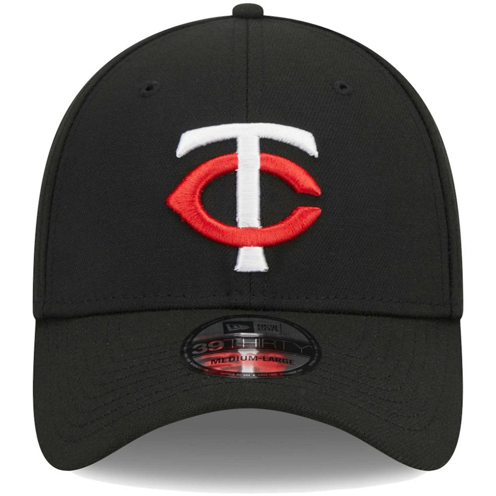 Minnesota Twins Logo 39THIRTY Flex Hat - Black | New Era
