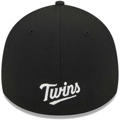 Minnesota Twins Logo 39THIRTY Flex Hat - Black | New Era