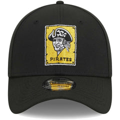 Pittsburgh Pirates Logo 39THIRTY Flex Hat - Black | New Era