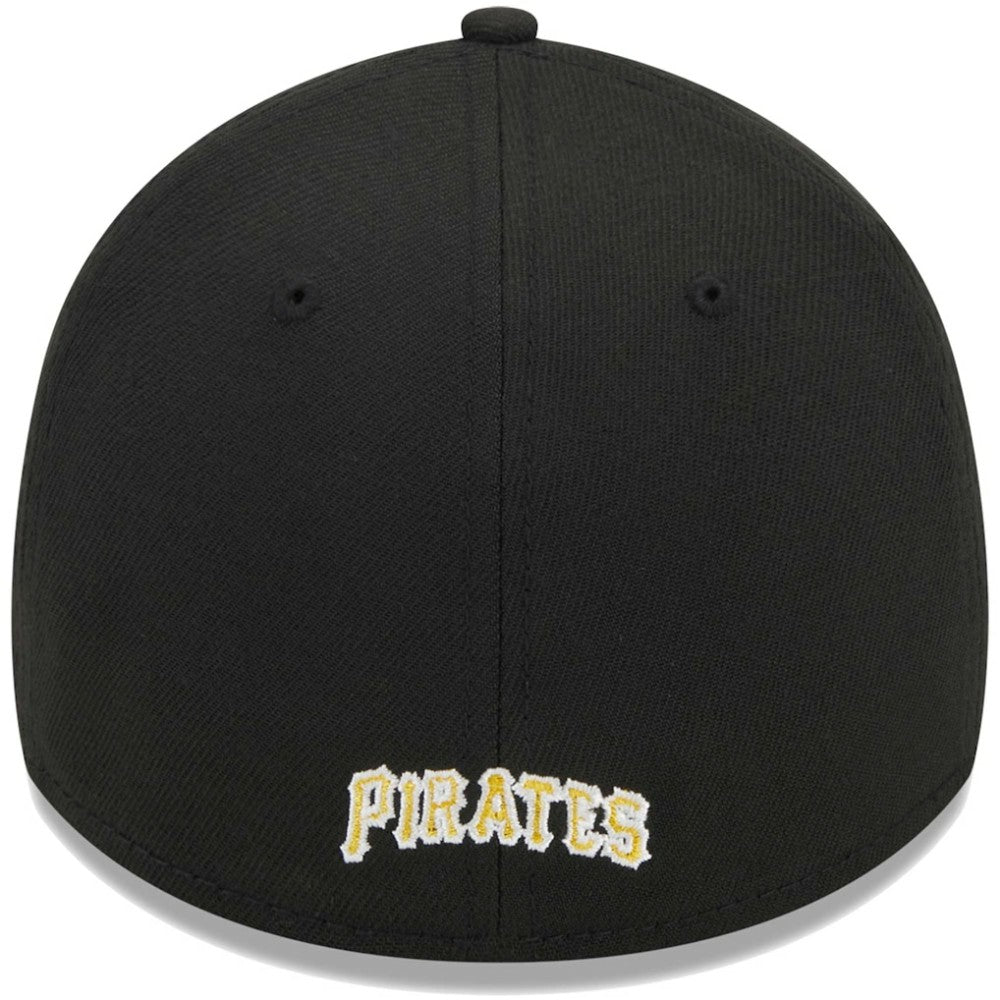Pittsburgh Pirates Logo 39THIRTY Flex Hat - Black | New Era
