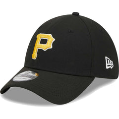 Pittsburgh Pirates Logo 39THIRTY Flex Hat - Black | New Era