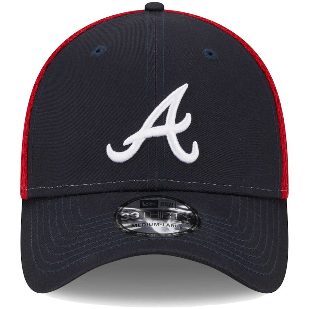 Atlanta Braves Team Neo 39THIRTY Flex Hat - Navy | New Era