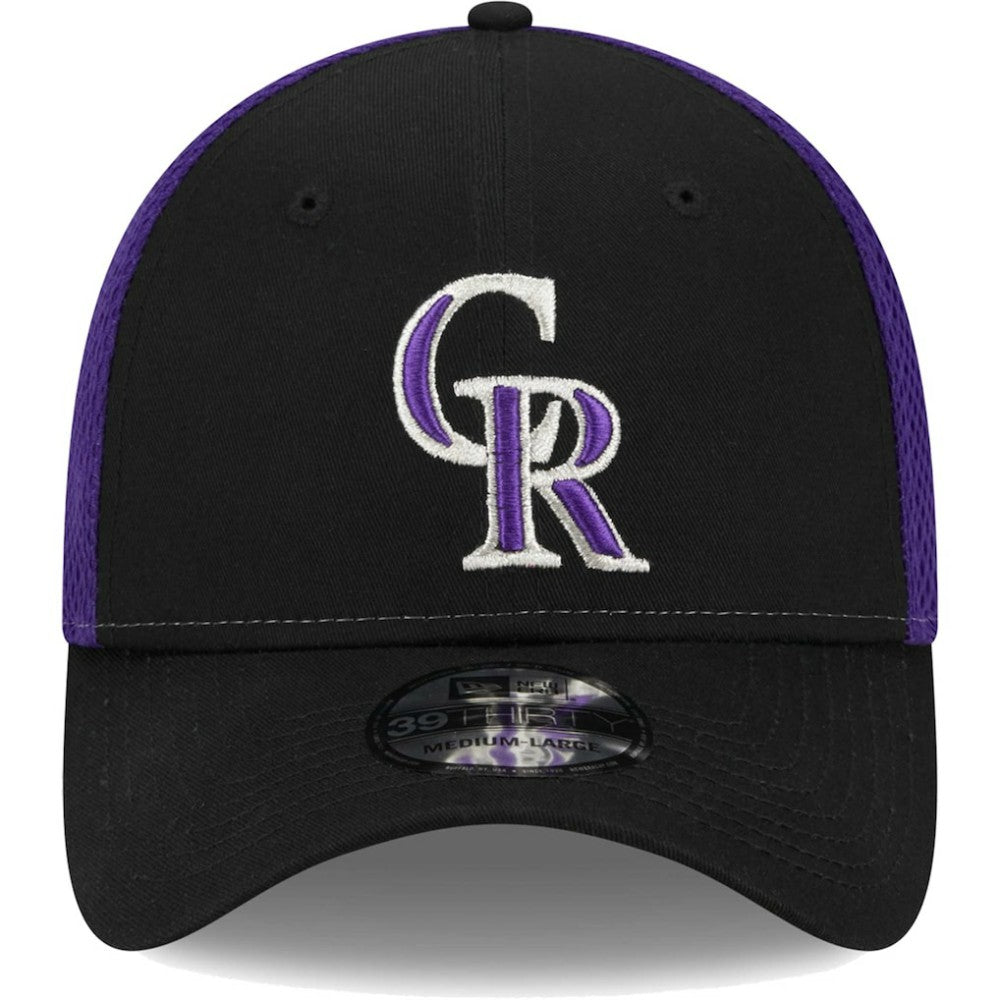 Colorado Rockies Team Neo 39THIRTY Flex Hat - Black | New Era