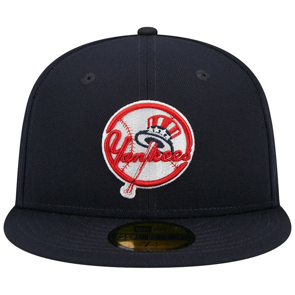 New York Yankees Primary Logo 2000 World Series Team Color 59FIFTY Fitted Hat - Navy | New Era