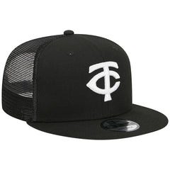 Minnesota Twins Trucker 9FIFTY Snapback Hat - Black | New Era