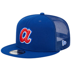 Atlanta Braves Cooperstown Collection Team Color Trucker 9FIFTY Snapback Hat - Royal | New Era