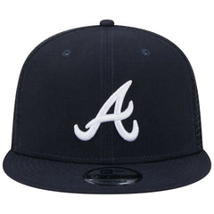 Atlanta Braves Team Color Trucker 9FIFTY Snapback Hat - Navy | New Era