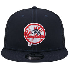 New York Yankees Team Color Trucker 9FIFTY Snapback Hat - Navy | New Era