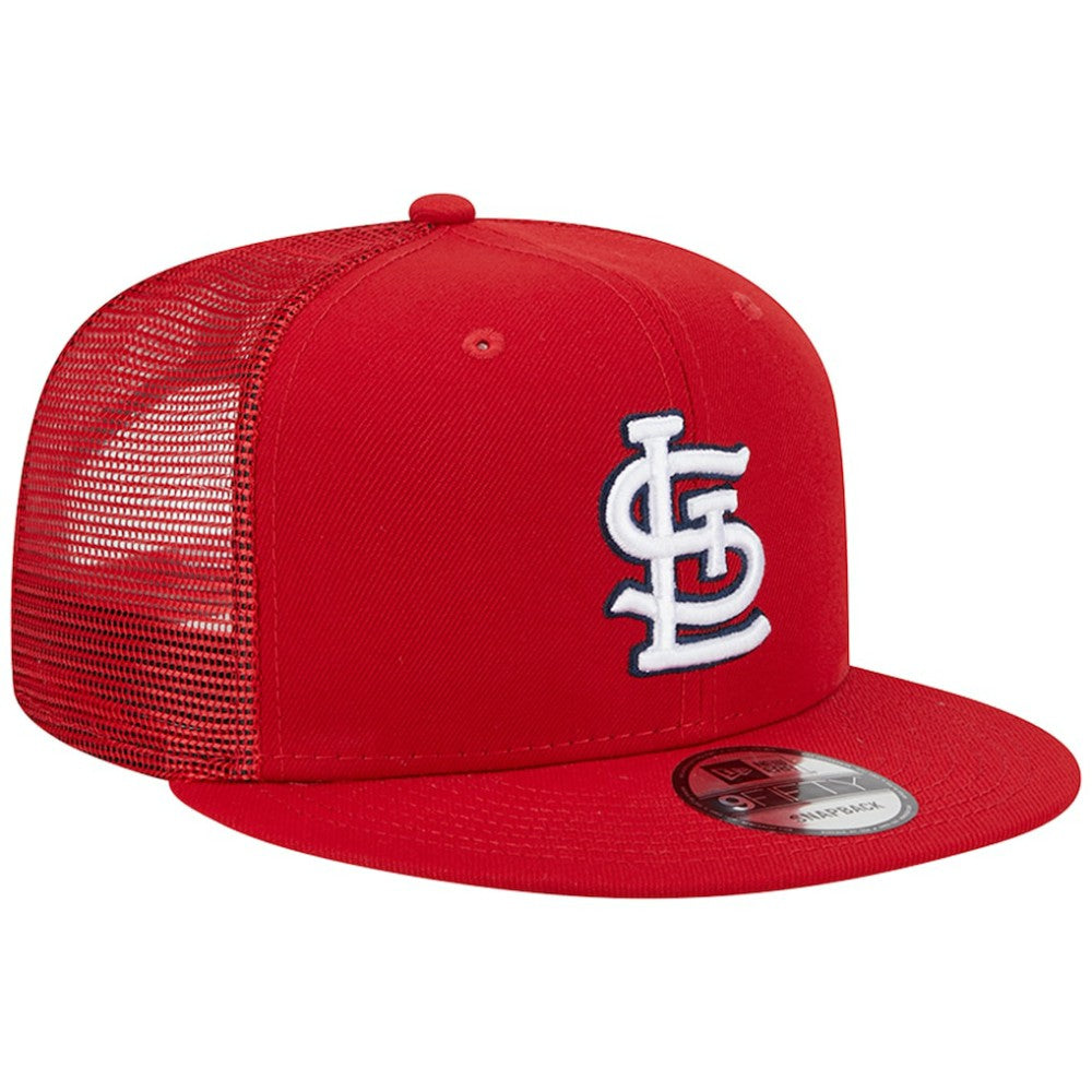 St. Louis Cardinals Team Color Trucker 9FIFTY Snapback Hat - Red | New Era
