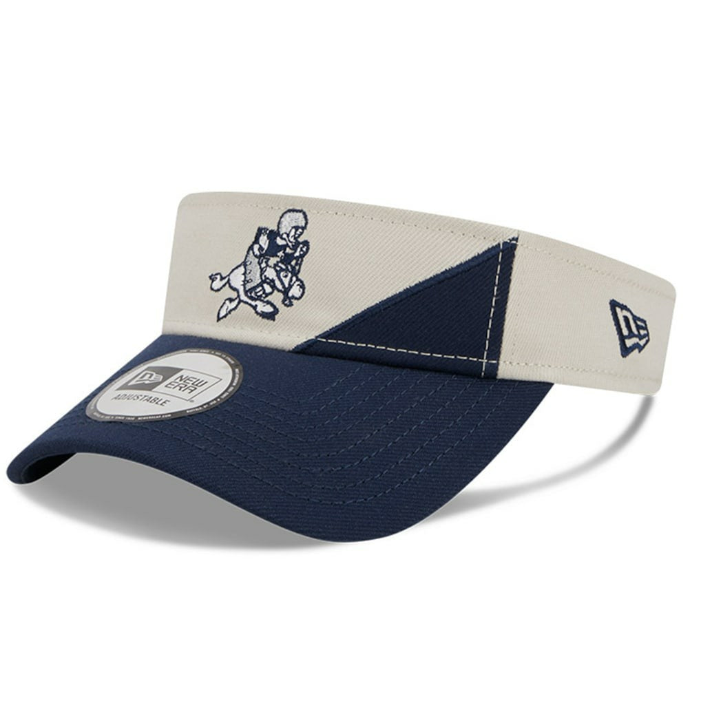 Dallas Cowboys New Era 2023 Sideline Historic Adjustable Visor - Cream/Navy discount