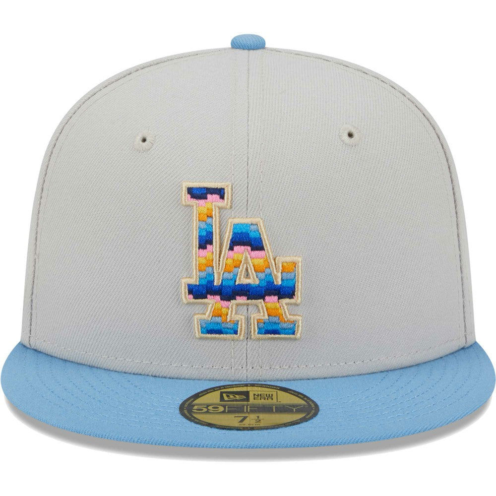Los Angeles Dodgers Beach Front 59FIFTY Fitted Hat - Natural | New Era