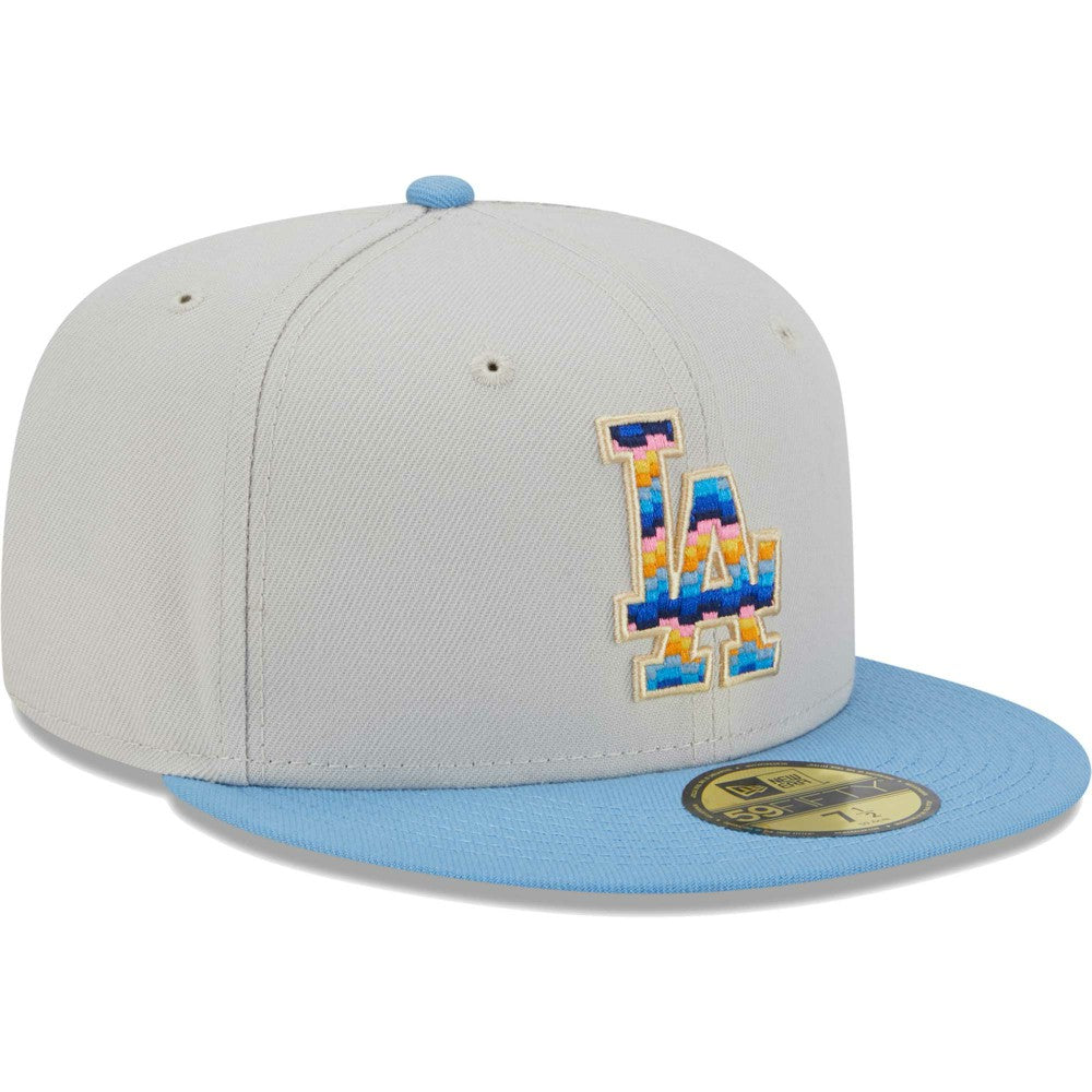 Los Angeles Dodgers Beach Front 59FIFTY Fitted Hat - Natural | New Era