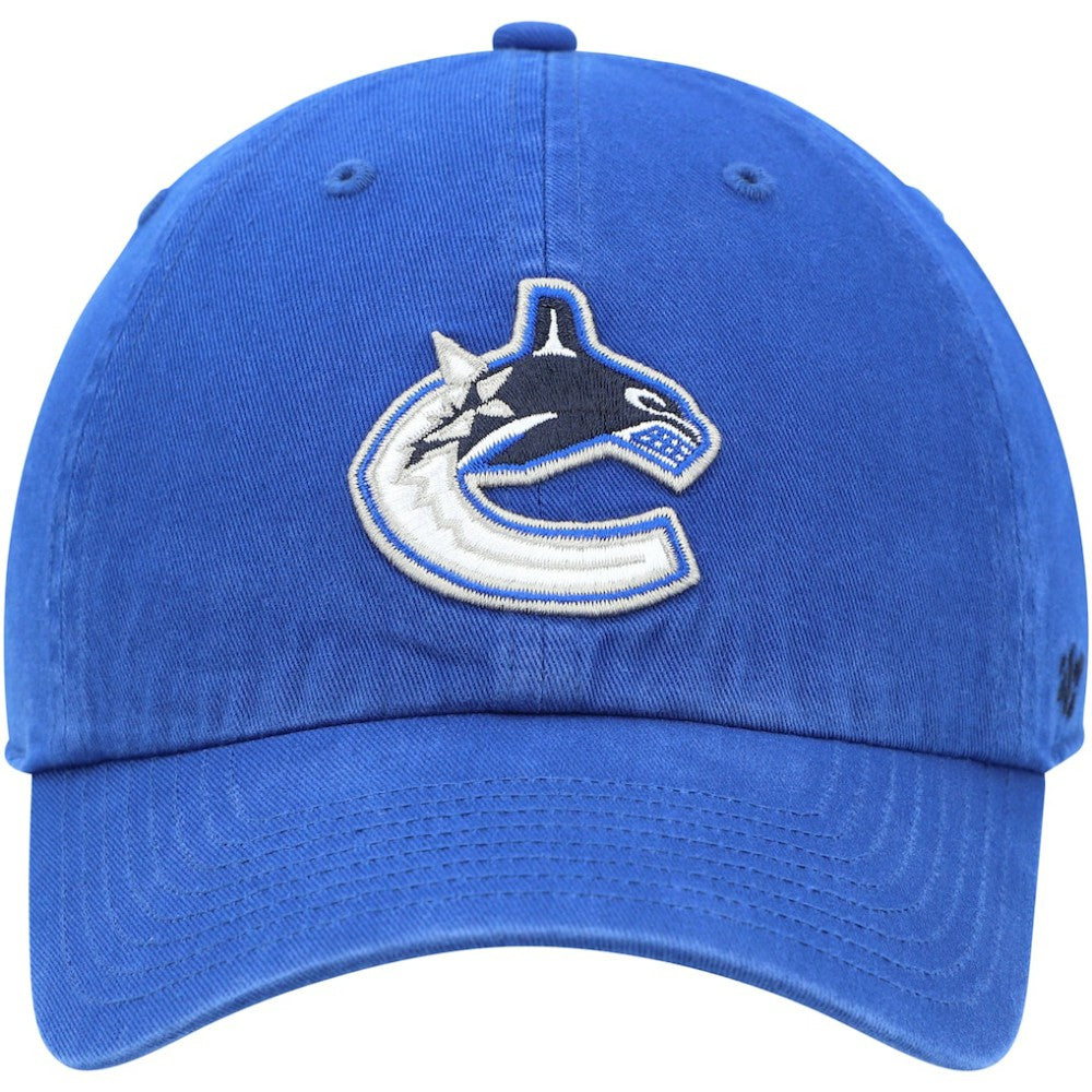 Vancouver Canucks '47 Team Clean Up Adjustable Hat Blue