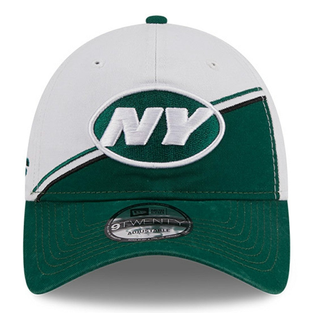 New York Jets New Era 2023 Sideline 9TWENTY Adjustable Hat - White/Green discount