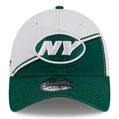 New York Jets New Era 2023 Sideline 9TWENTY Adjustable Hat - White/Green discount