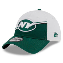 New York Jets New Era 2023 Sideline 9TWENTY Adjustable Hat - White/Green discount