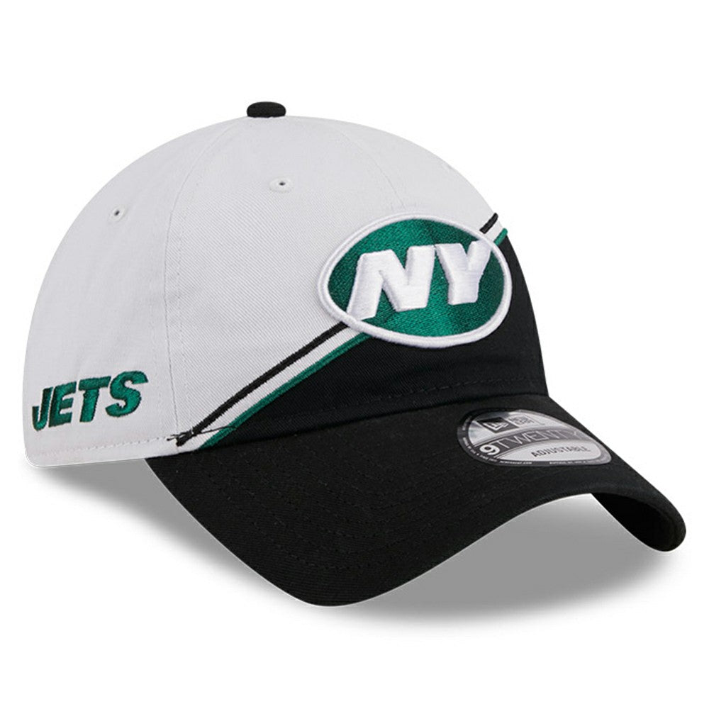 New York Jets New Era 2023 Sideline 9TWENTY Adjustable Hat - White/Black online
