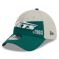 New York Jets New Era 2023 Sideline Historic 39THIRTY Flex Hat - Cream/Kelly Green online
