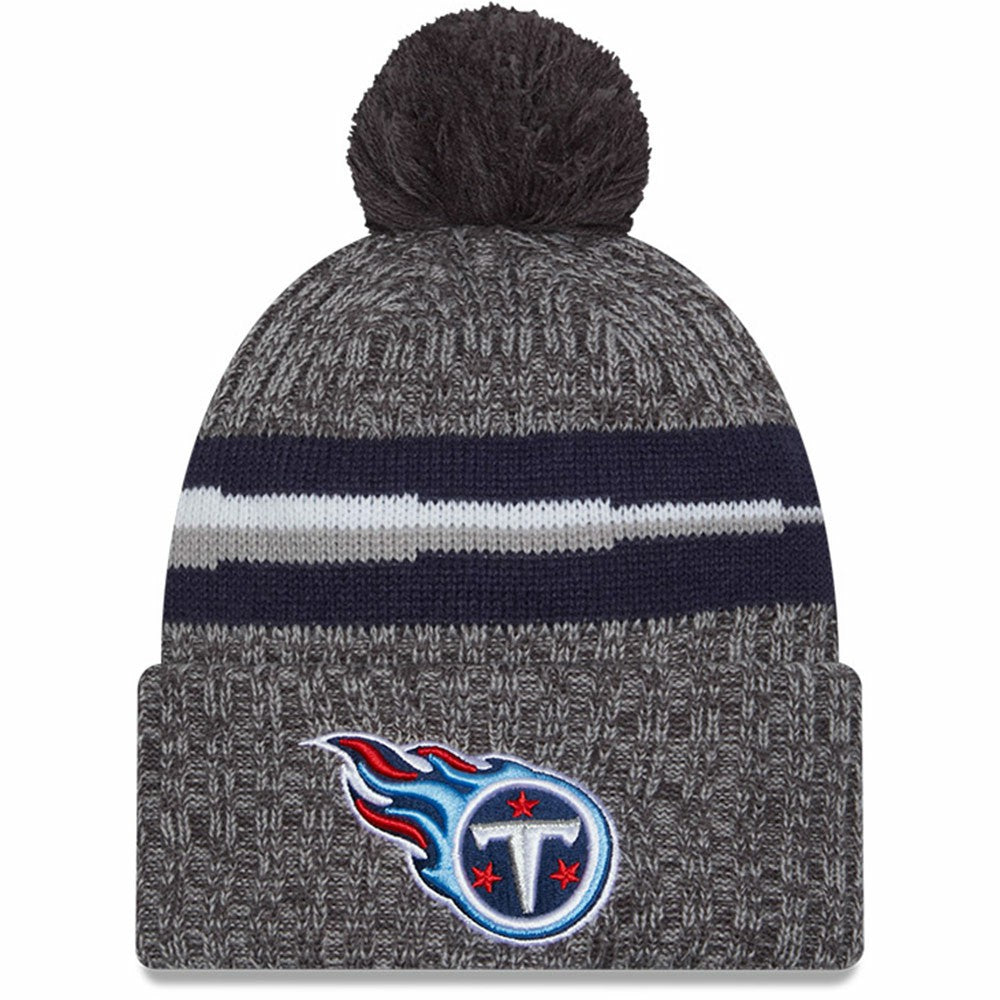 Tennessee Titans New Era 2023 Sideline Sport Cuffed Pom Knit Hat - Gray outlet