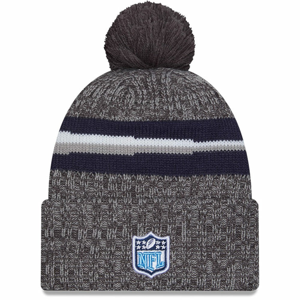 Tennessee Titans New Era 2023 Sideline Sport Cuffed Pom Knit Hat - Gray outlet