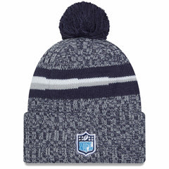 Tennessee Titans New Era Youth 2023 Sideline Cuffed Knit Hat With Pom - Navy cheap