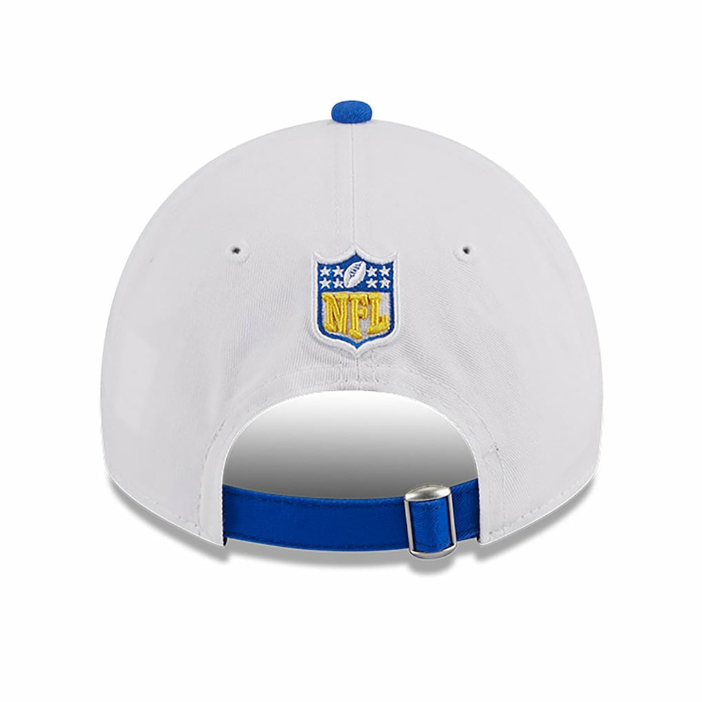 Los Angeles Rams New Era Youth 2023 Sideline 9TWENTY Adjustable Hat - White/Royal cheap