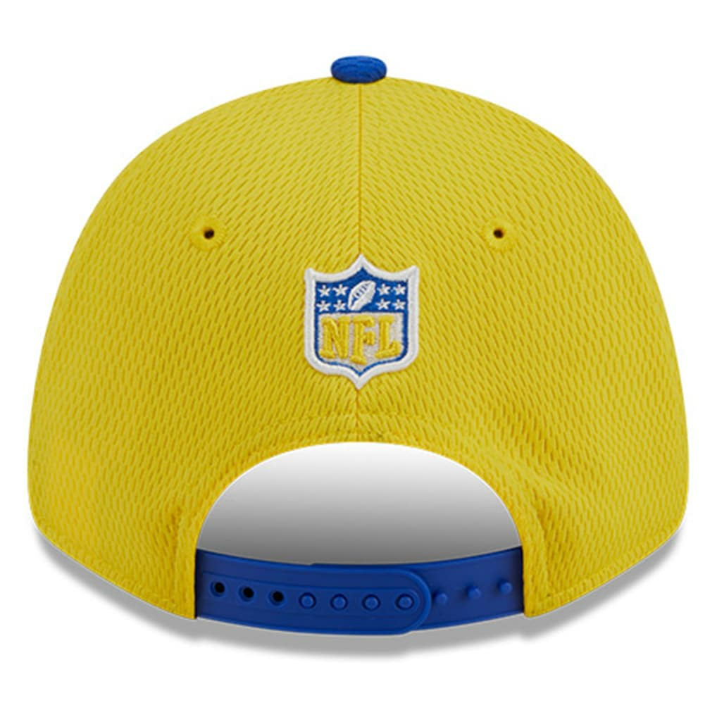 Los Angeles Rams New Era 2023 Sideline 9FORTY Adjustable Hat - Gold/Royal for sale