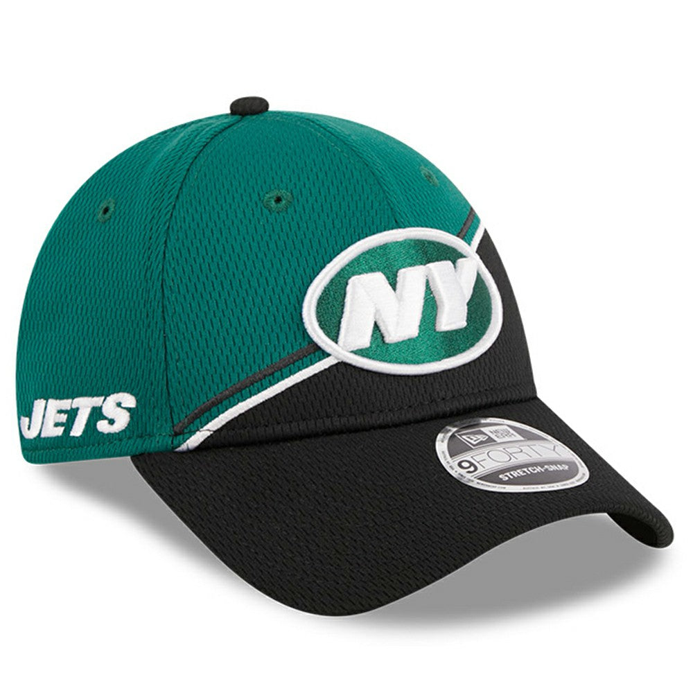 New York Jets New Era 2023 Sideline 9FORTY Adjustable Hat - Green/Black online