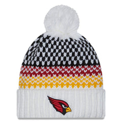Arizona Cardinals New Era Women's 2023 Sideline Cuffed Knit Hat with Pom - White online