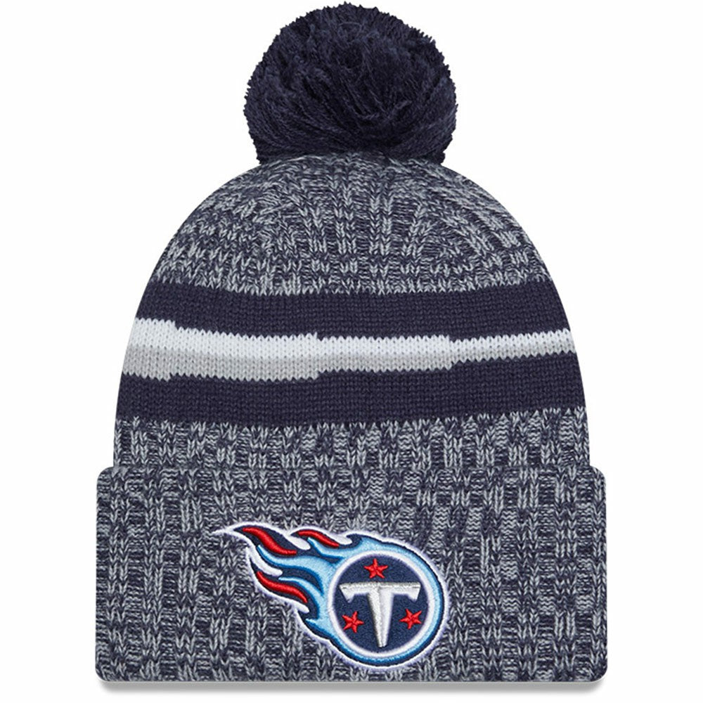 Tennessee Titans New Era 2023 Sideline Cuffed Knit Hat With Pom - Navy cheap