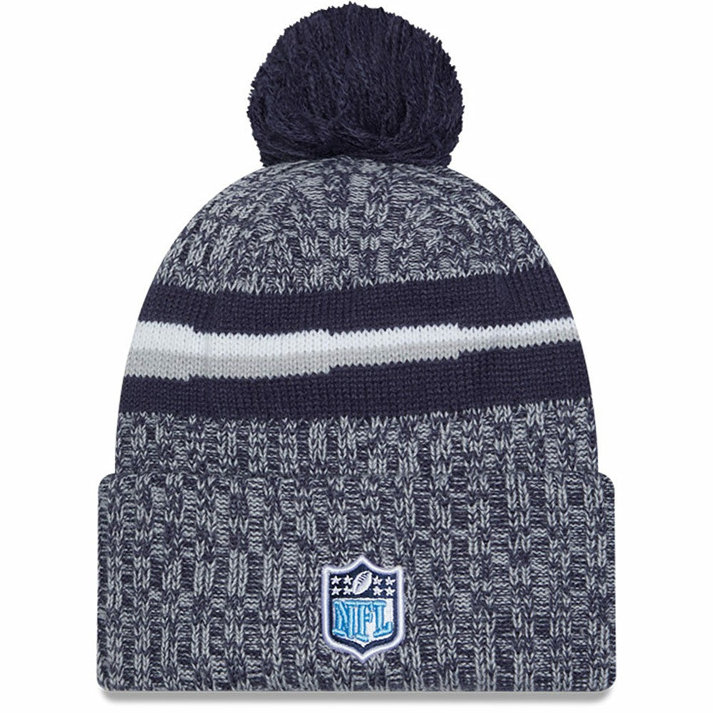 Tennessee Titans New Era 2023 Sideline Cuffed Knit Hat With Pom - Navy cheap